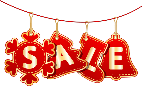 Christmas Sale Tags on christmas signs